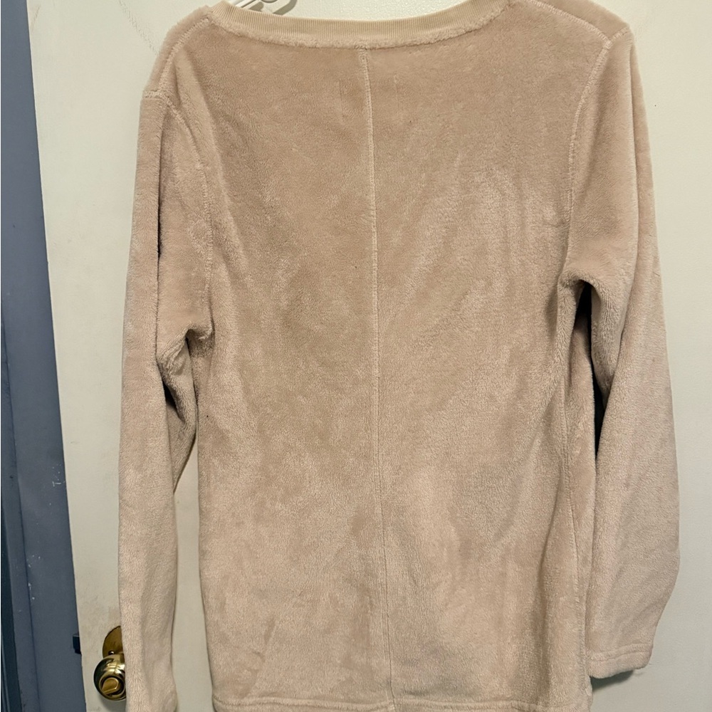 UGG Daisy Cozy Plus Fleece Pullover Sweater V-neck top - Picture 3 of 5